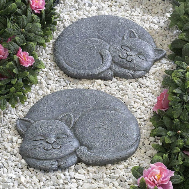 Cat garden stones from Bits and Pieces