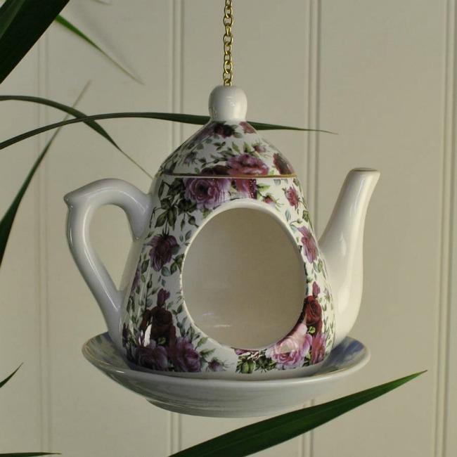 Tea pot bird feeder from Not on the High Street