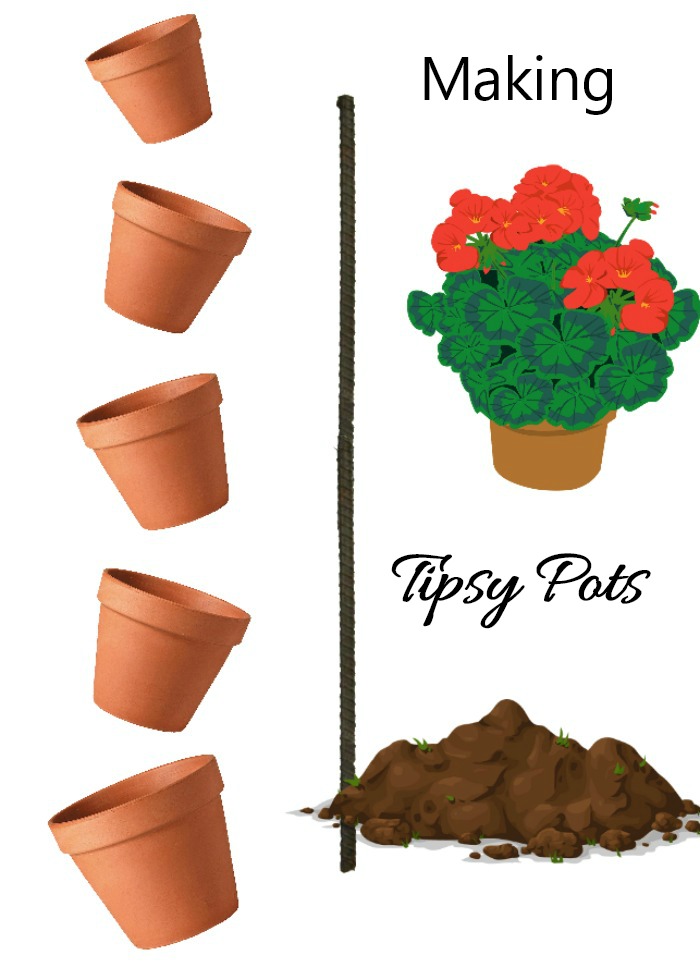 Making tipsy planters